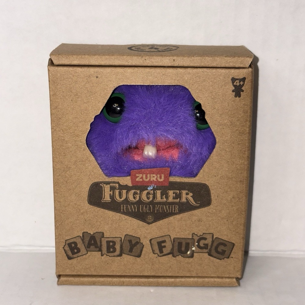 Zuru Fuggler Baby Fug Mr Needles Purple Ugly Monster Plush Toy 3.5 Inch New